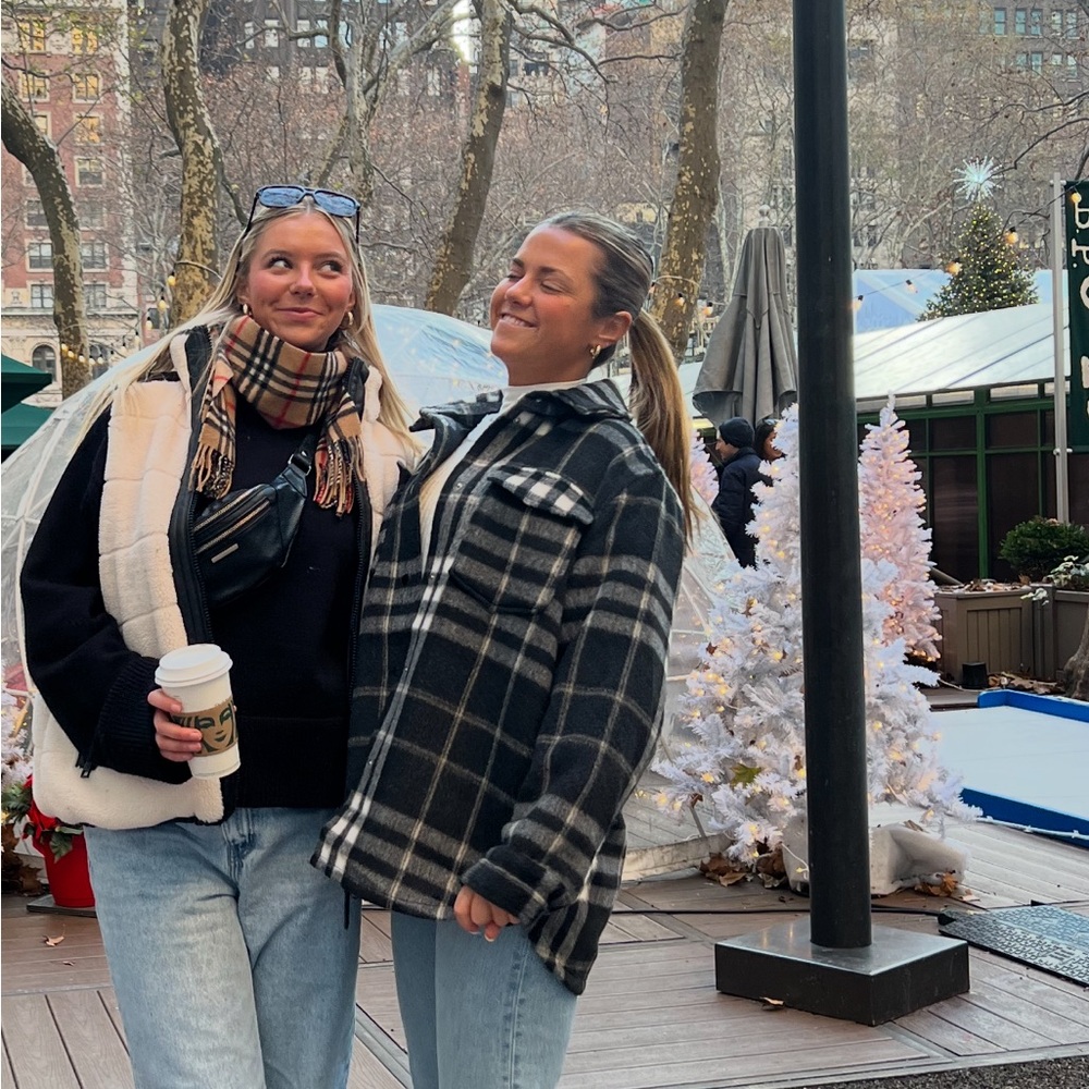 Black and White Plaid Jacket